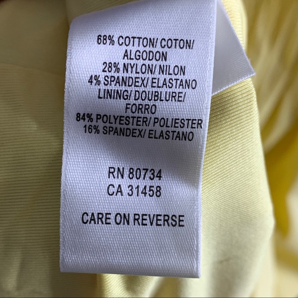 BCBGMaxazria- Yellow Ruffle Sundress size Large - Picture 12 of 13